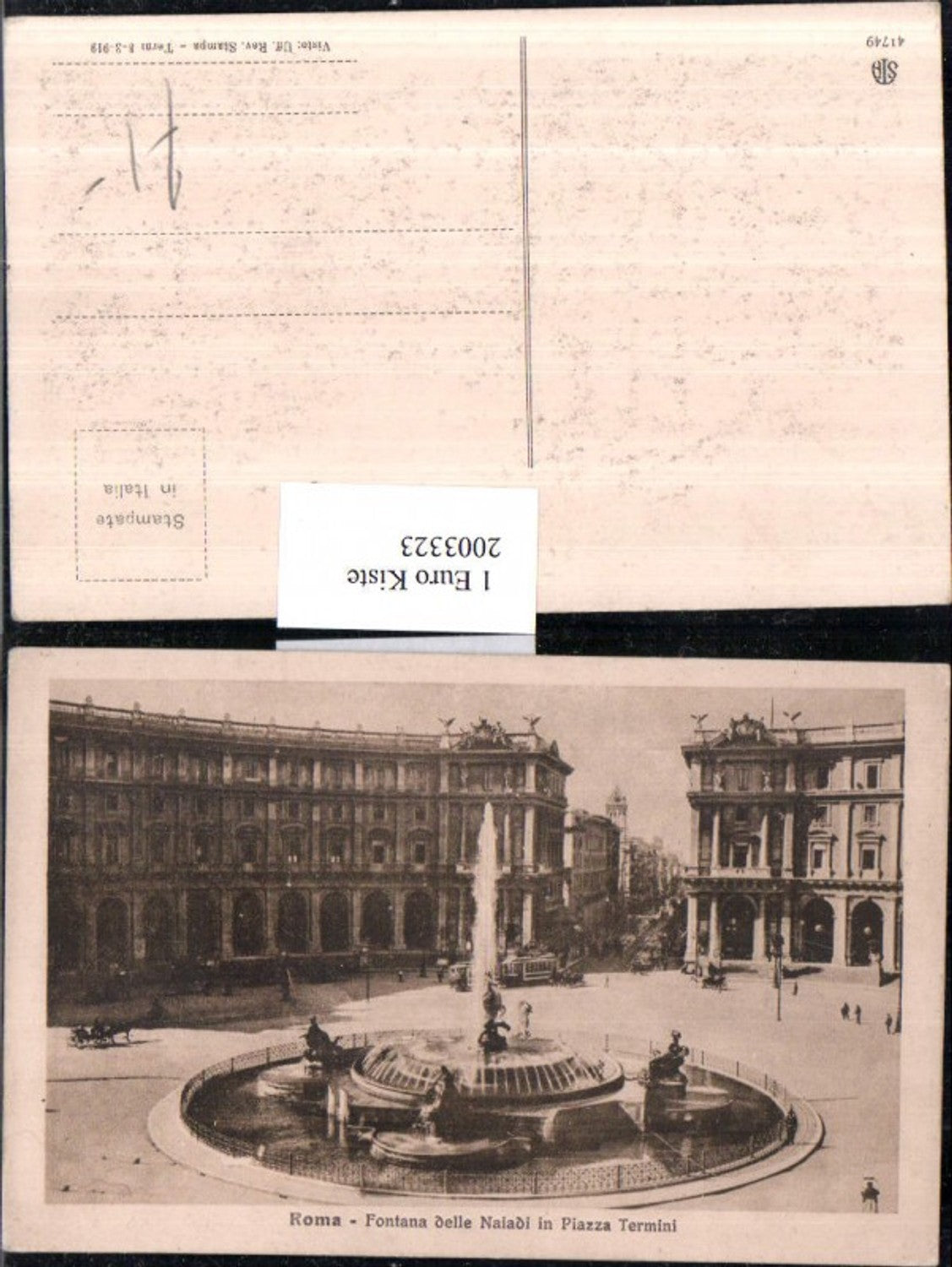 2003323,Roma Rom Fontana delle Naiadi in Piazza Termini Springbrunnen Brunnen
