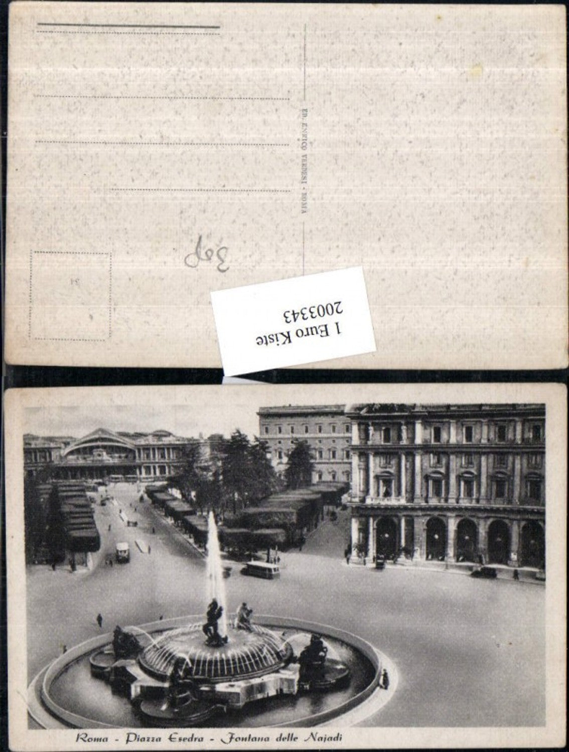 2003343,Roma Rom Piazza Esedra Fontana delle Naiadi Springbrunnen Brunnen