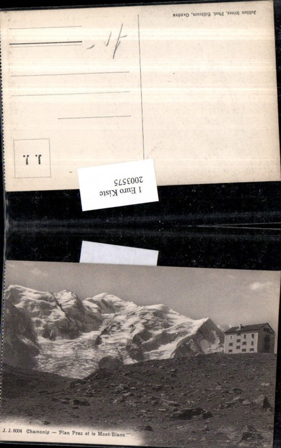 2003575,Chamonix Plan Praz et le Mont-Blanc Bergkulisse