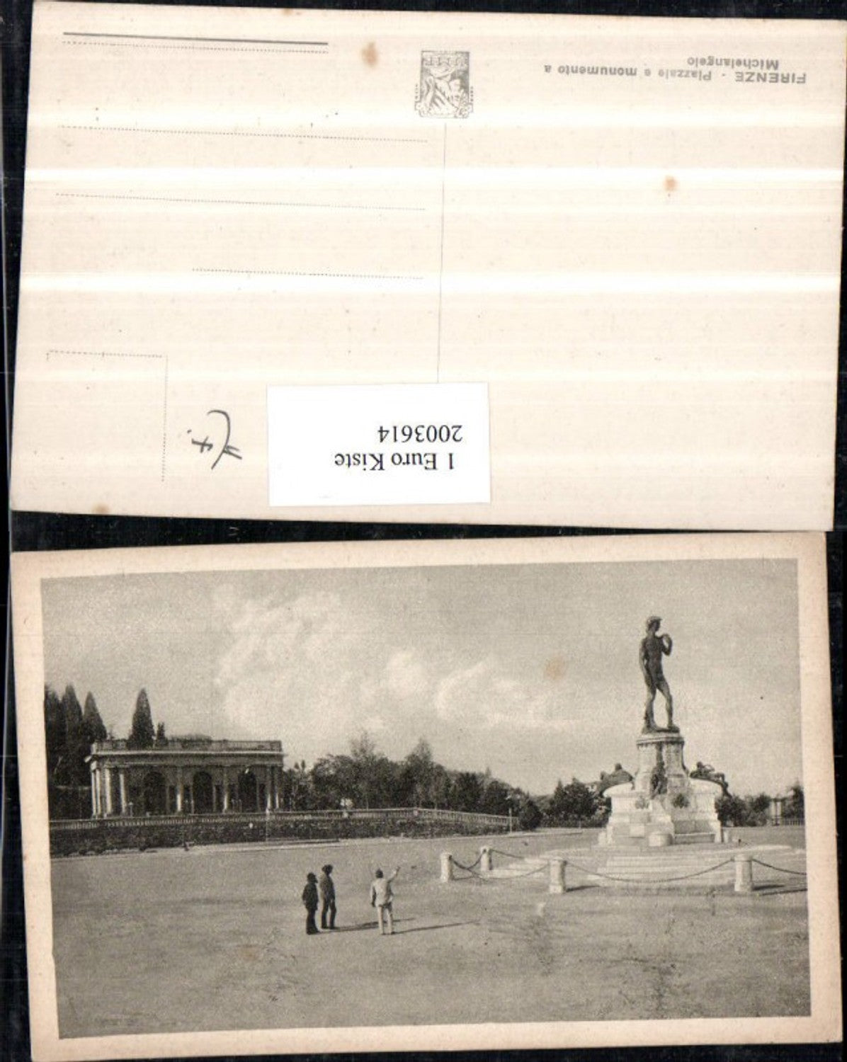 2003614,Firenze Florenz Piazzale e monumento a Michelangelo Denkmal