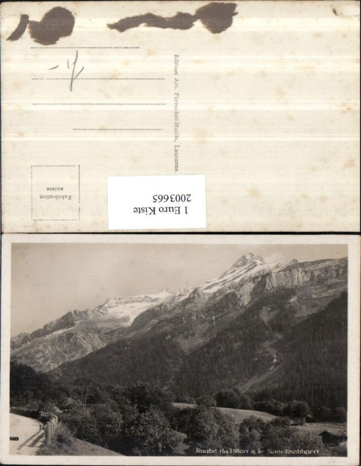 2003665,Route du Pillon u. Le Sanetschhorn Bergkulisse