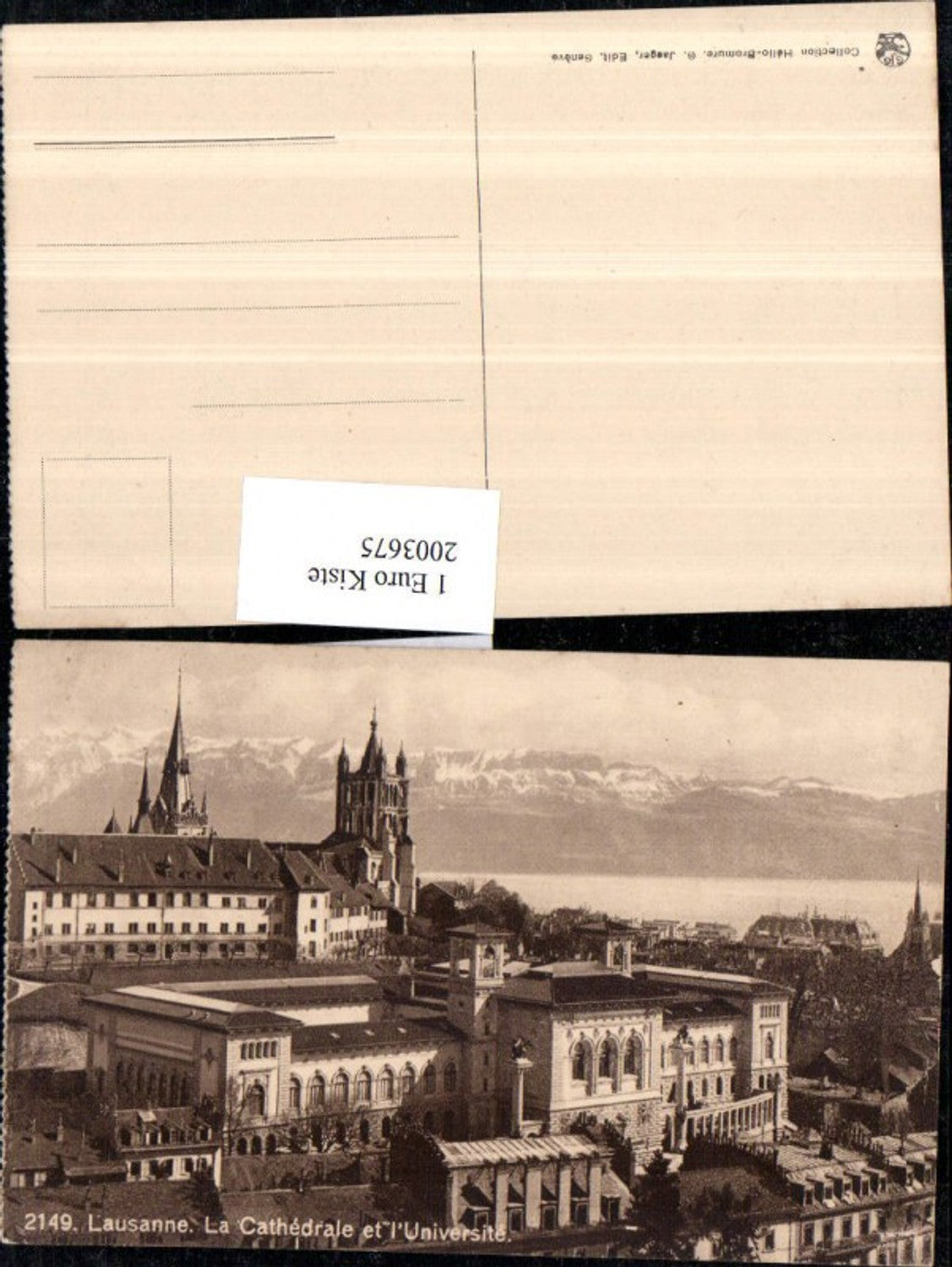 2003675,Lausanne La Cathedrale et l'Universite Kirche Universität