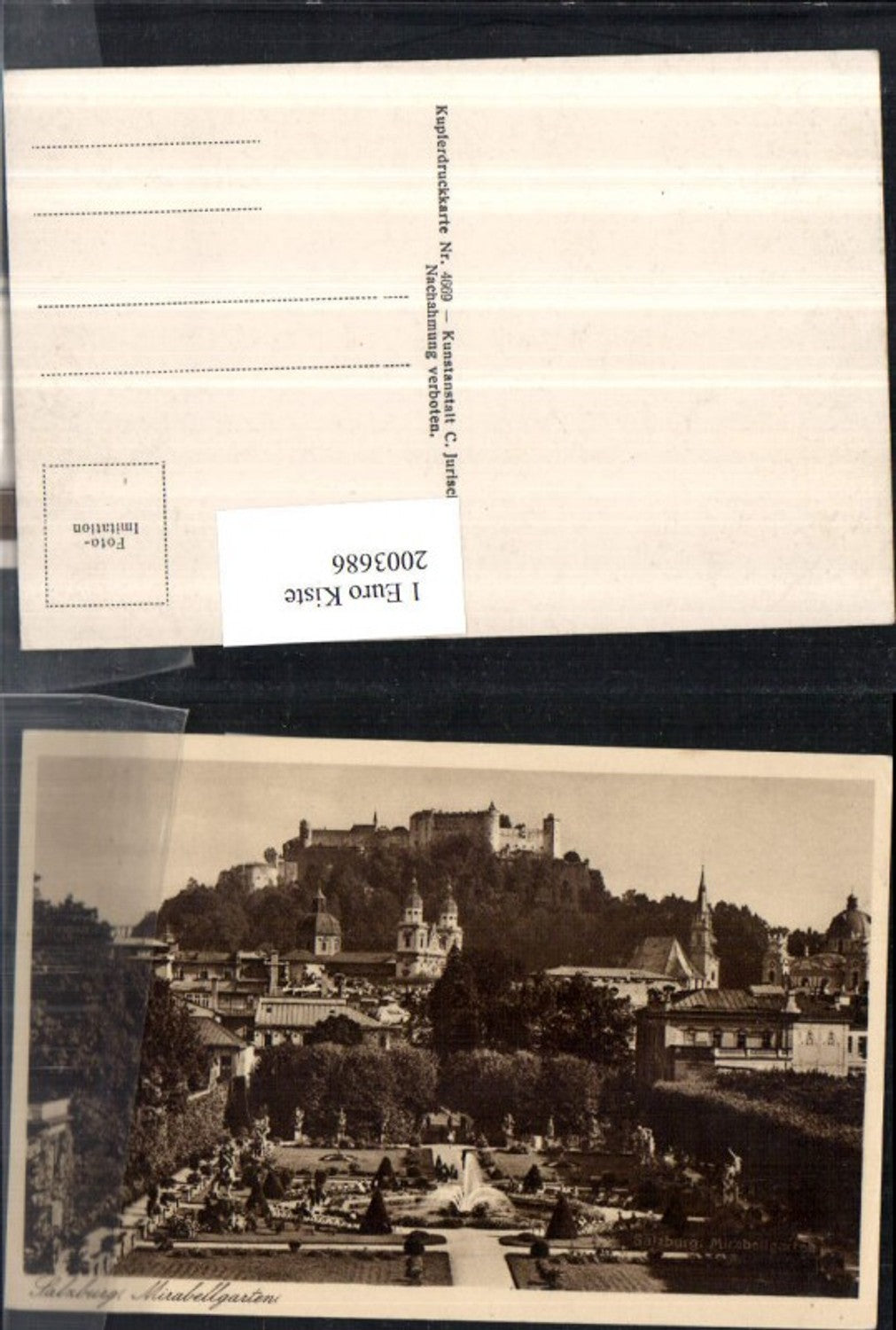 2003686,Salzburg Mirabellgarten Garten m. Brunnen Dom Festung