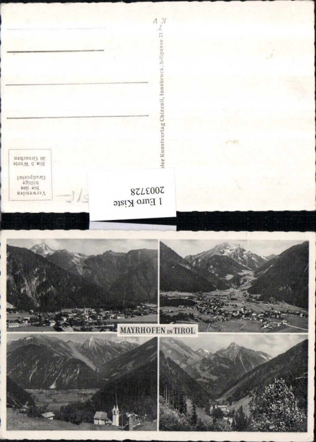 2003728,Mayrhofen i. Tirol Totale Kirche Partie Mehrbildkarte
