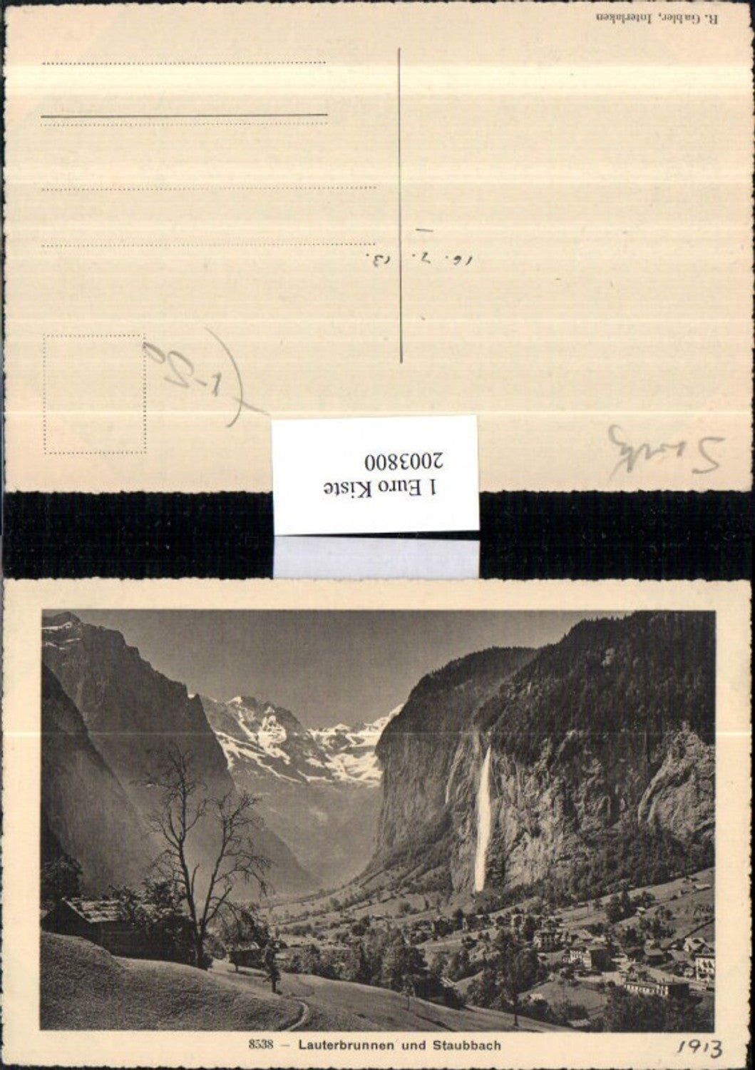 2003800,Lauterbrunnen u. Staubbach Wasserfall