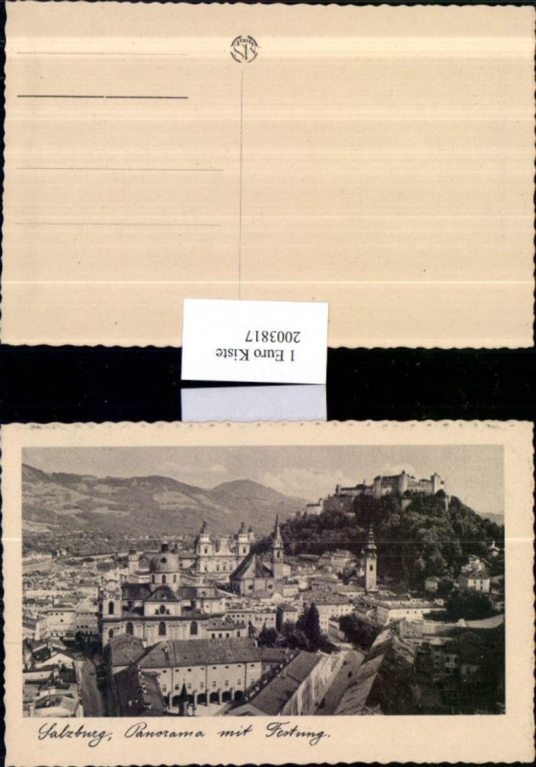 2003817,Salzburg Totale Panorama m. Festung Kirche