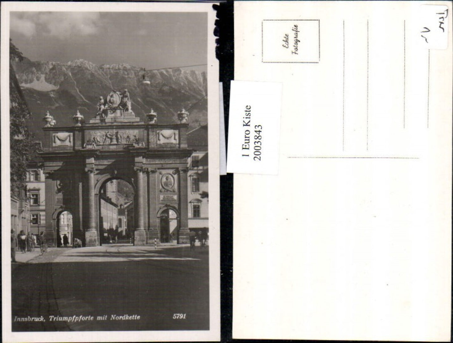 2003843,Innsbruck Triumphpforte Triumphbogen m. Nordkette Straßenansicht