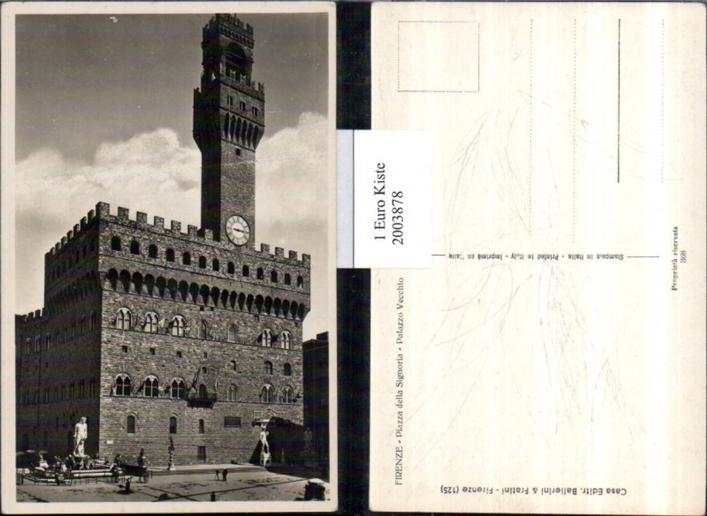 2003878,Firenze Florenz Piazza della Signoria Palazzo Vecchio Turm Gebäude