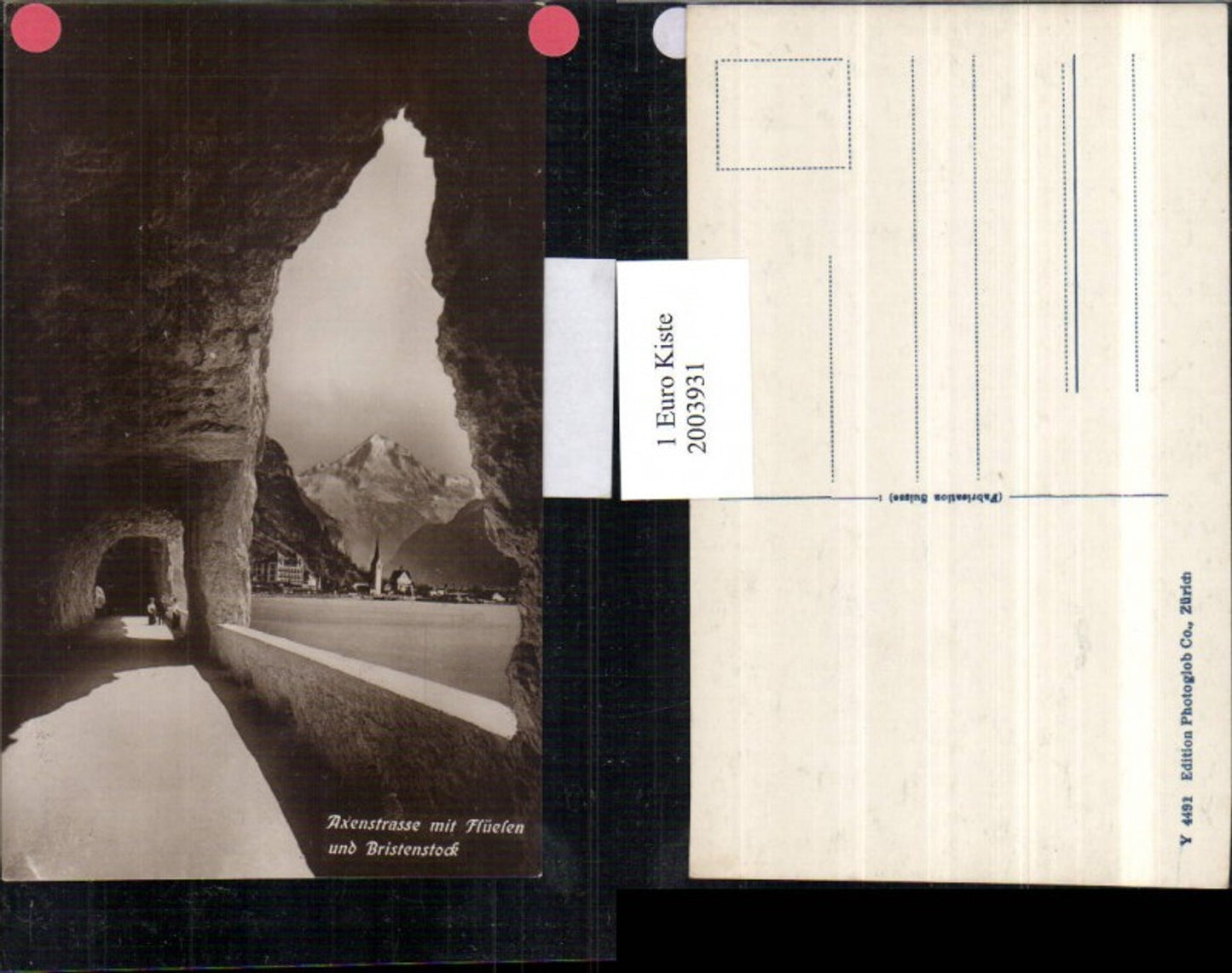 2003931,Axenstraße m. Flüelen u. Bristenstock Kt Uri
