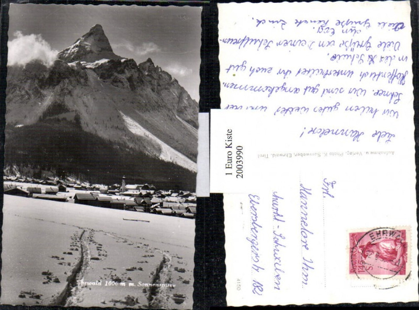2003990,Ehrwald Teilansicht m. Sonnenspitze Winterbild