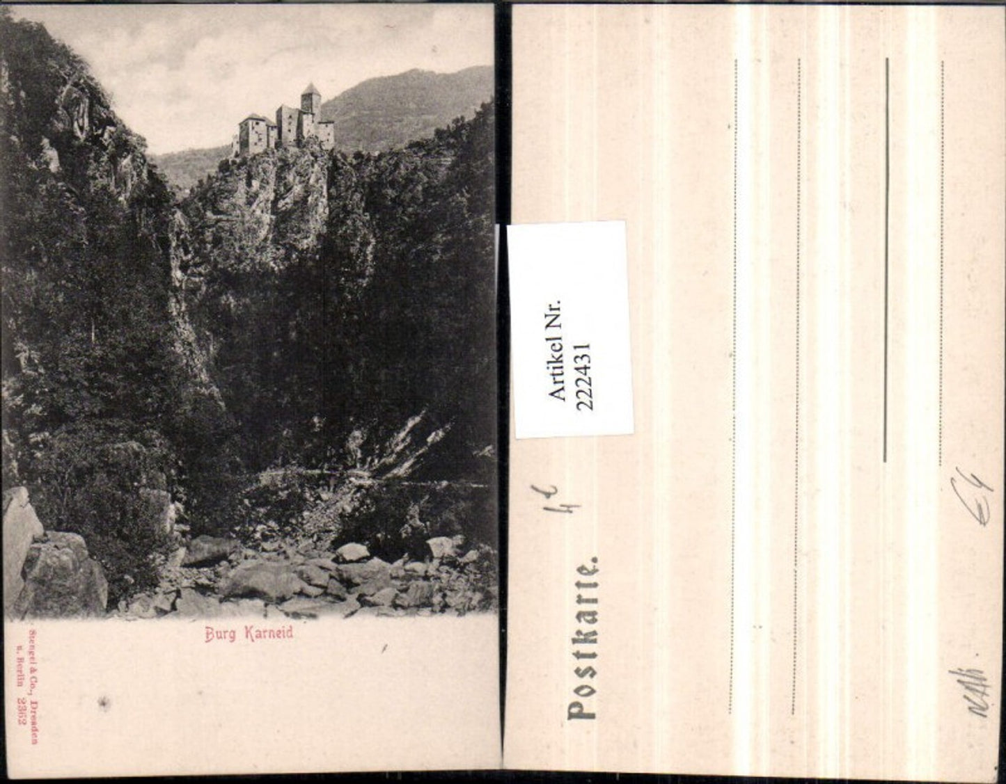 222431,Trentino Burg Karneid b. Bozen