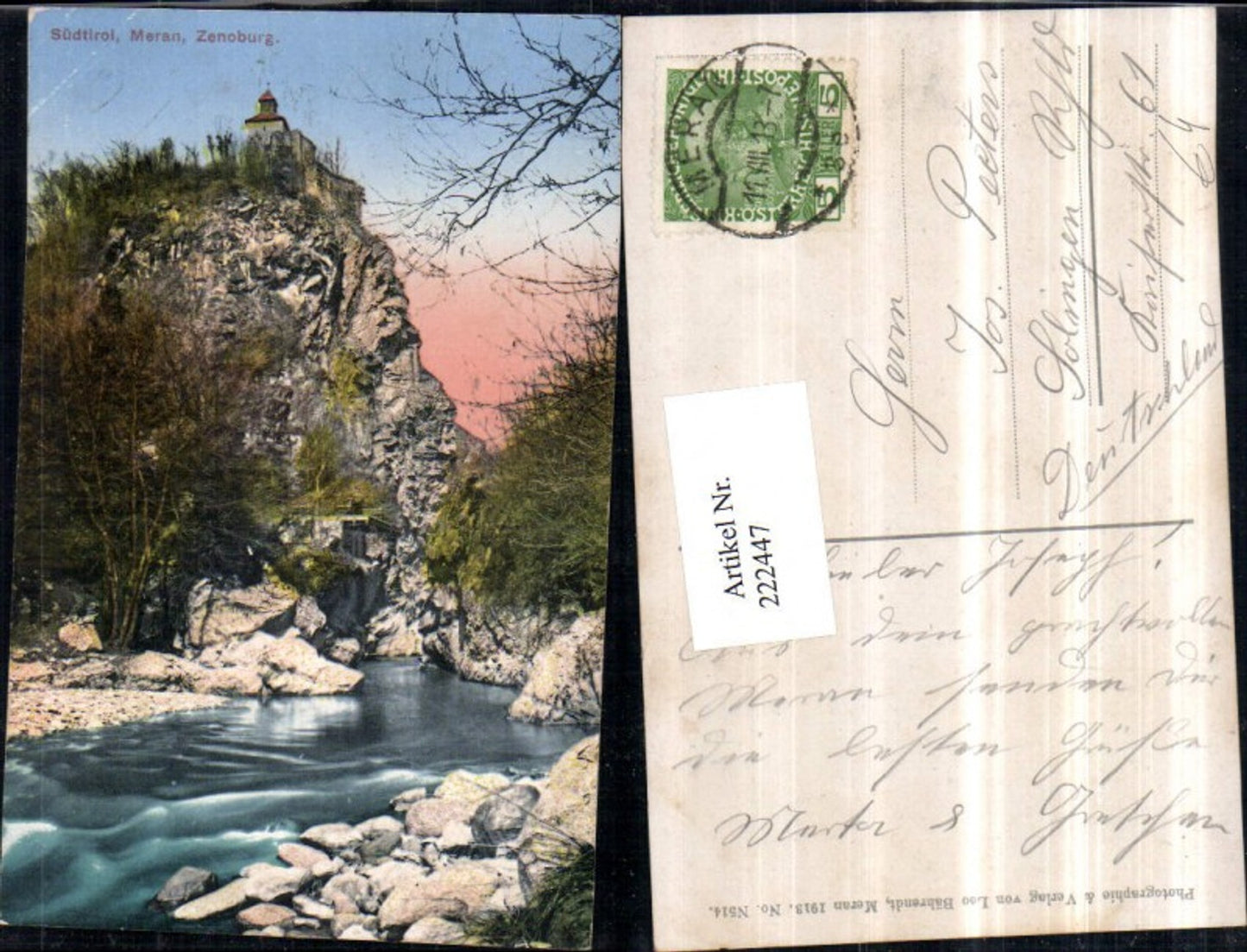 222447,Trentino Meran Zenoburg Burg Partie