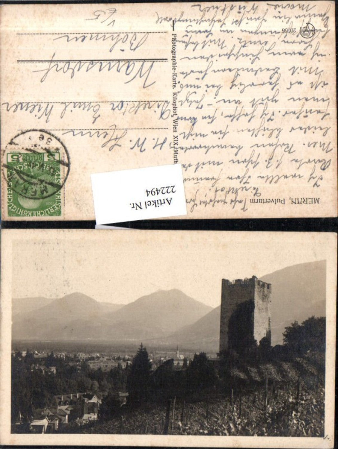 222494,Trentino Meran Teilansicht Pulverturm Turm pub Kilophot 20556