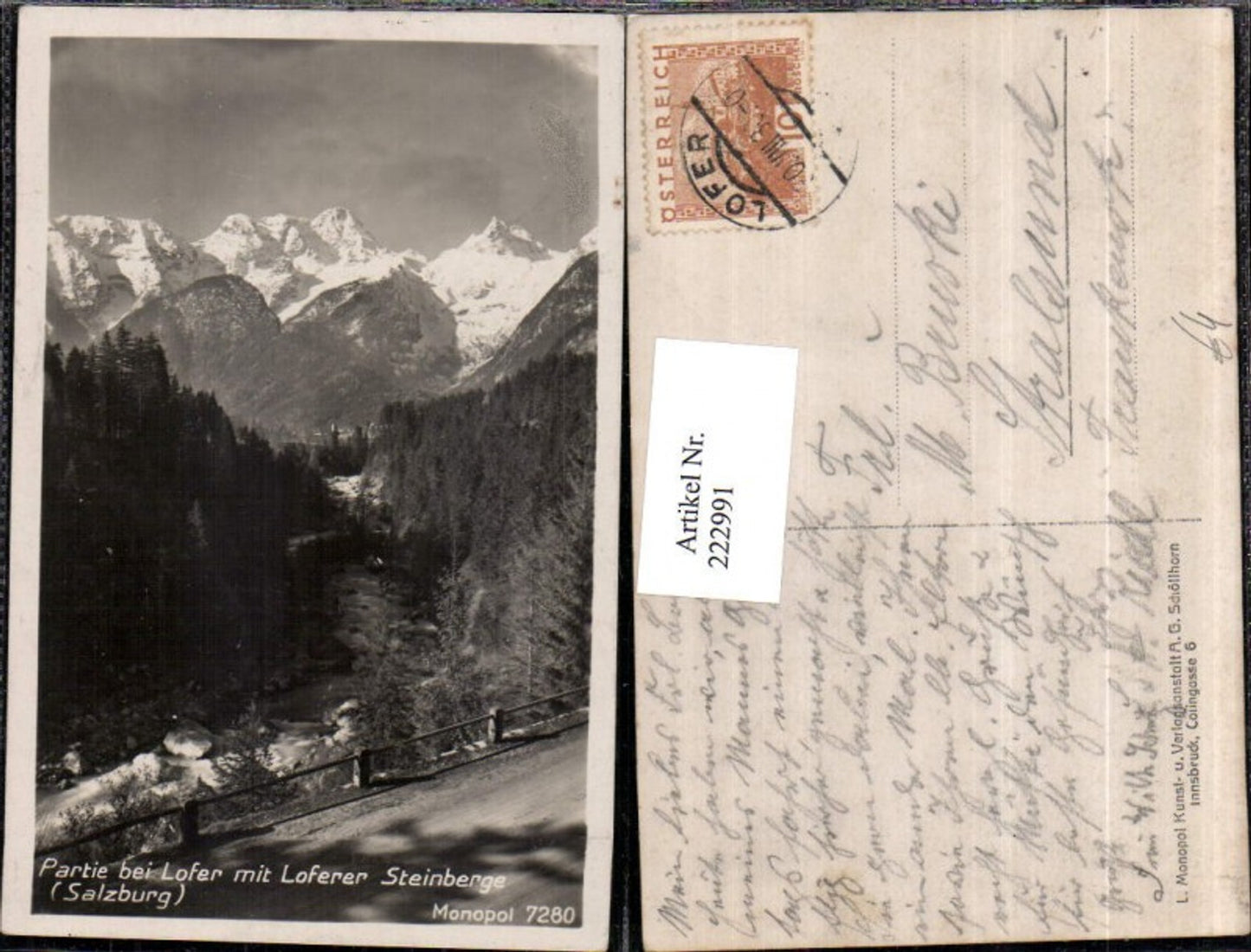 222991,Partie b. Lofer m. Loferer Steinberge