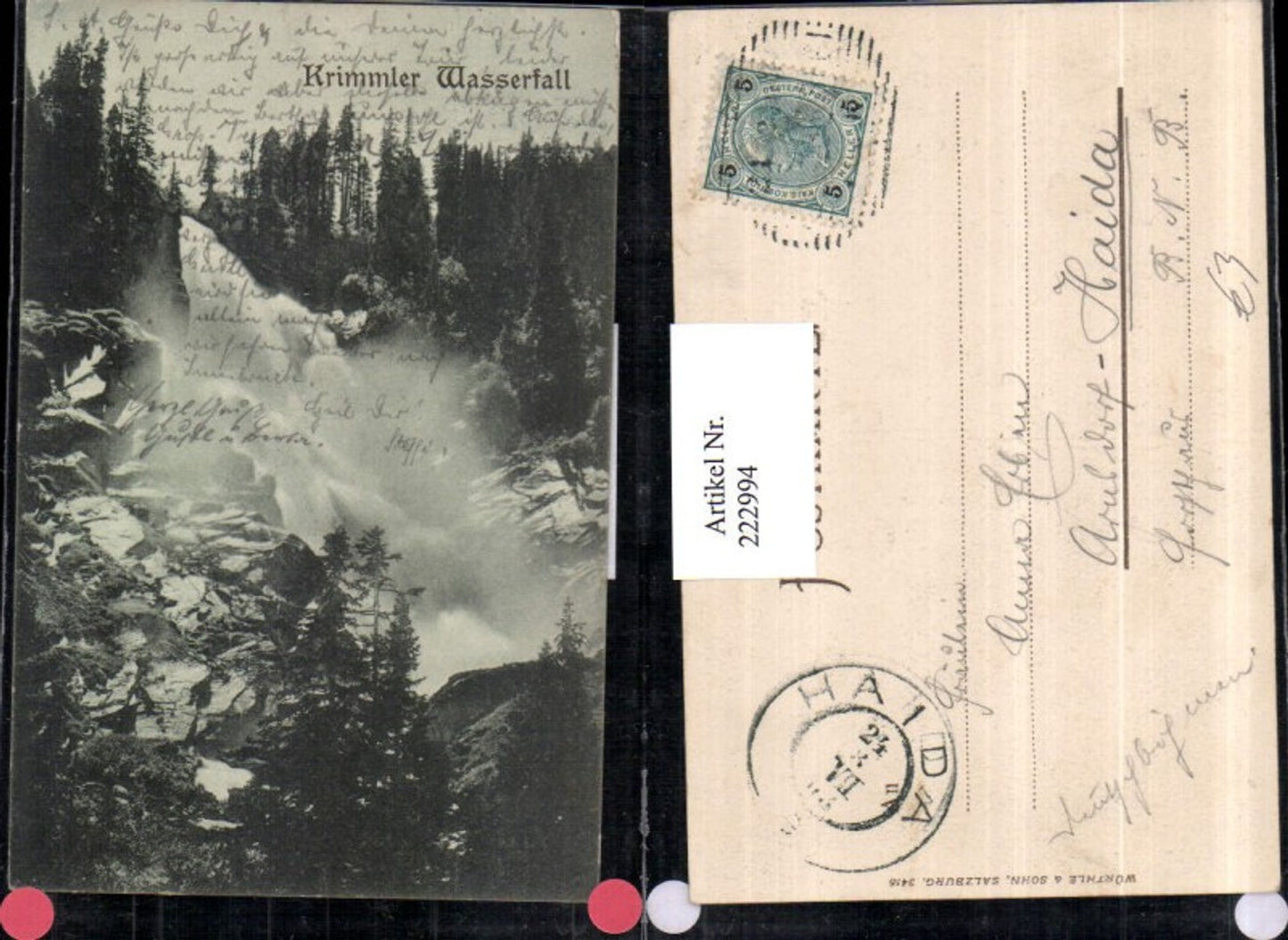 222994,Krimmler Wasserfall b. Krimml Partie