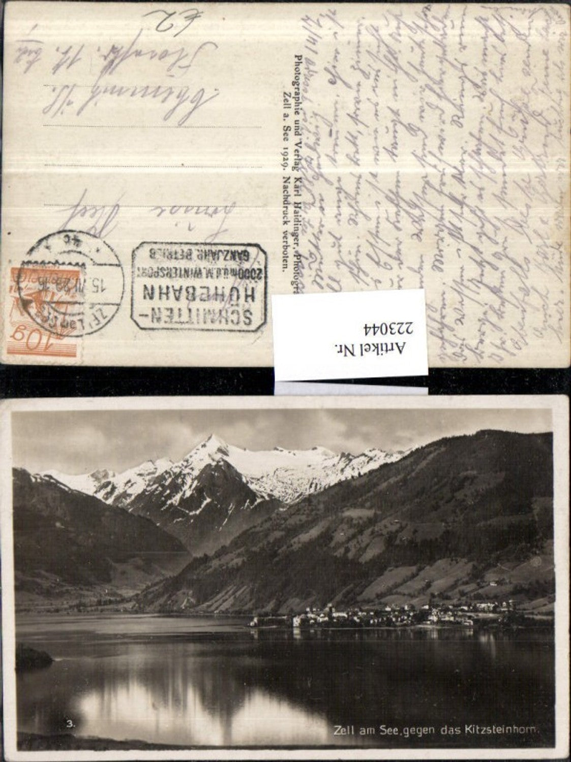 223044,Zell a. See geg. d. Kitzsteinhorn