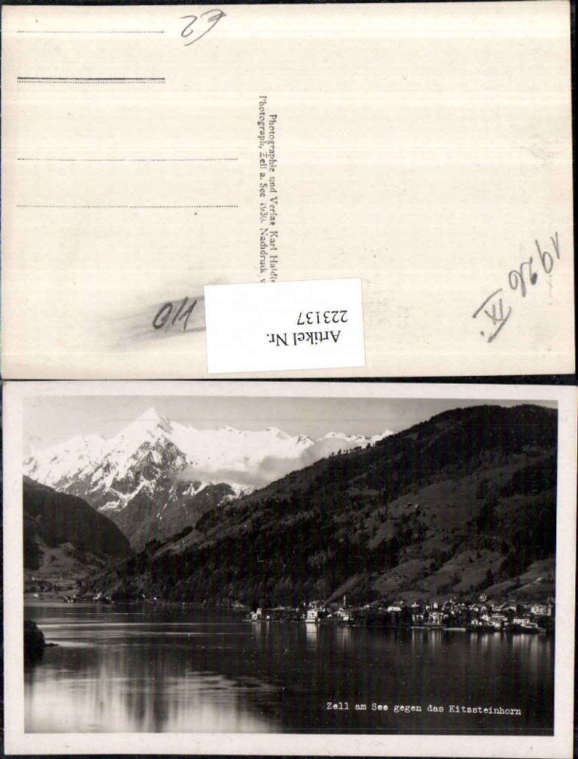 223137,Zell a. See geg. d. Kitzsteinhorn
