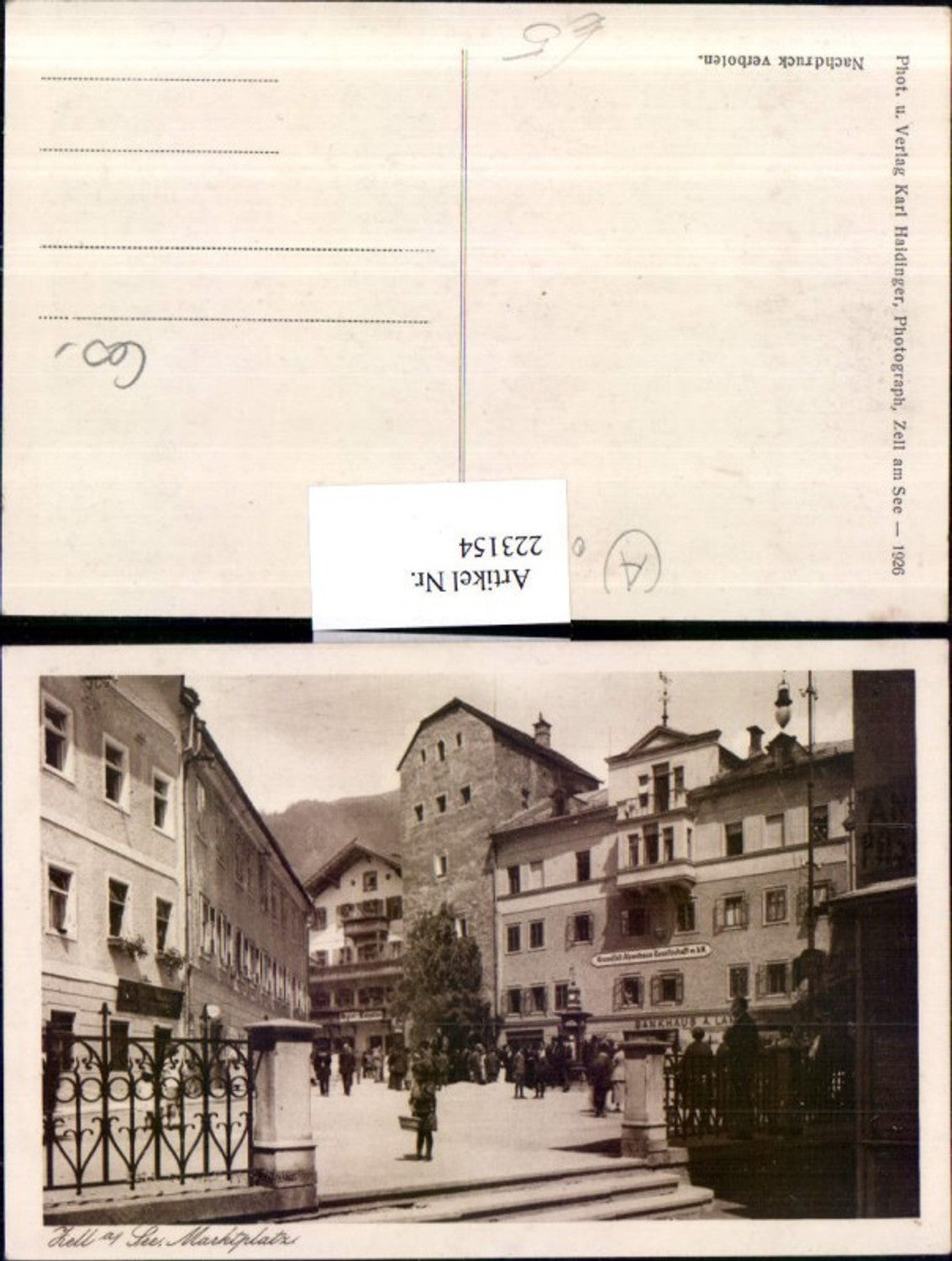 223154,Zell am See Marktplatz Platz Kesselfall Alpenhaus Gesellschaft