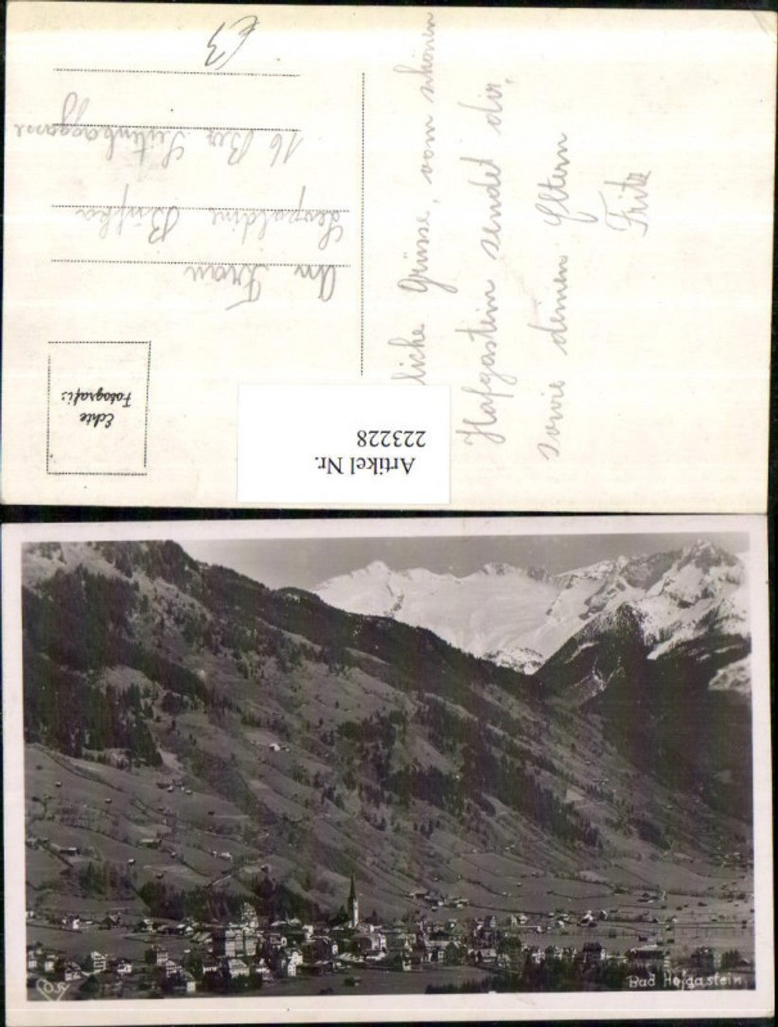 Alte Ansichtskarte – Old Postcard