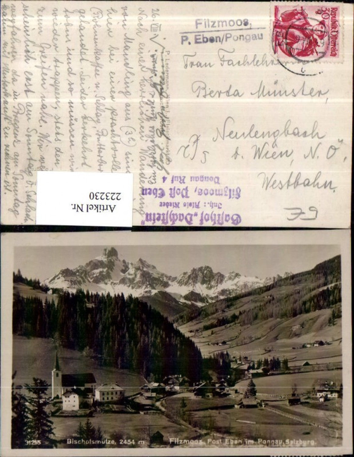 Alte Ansichtskarte – Old Postcard