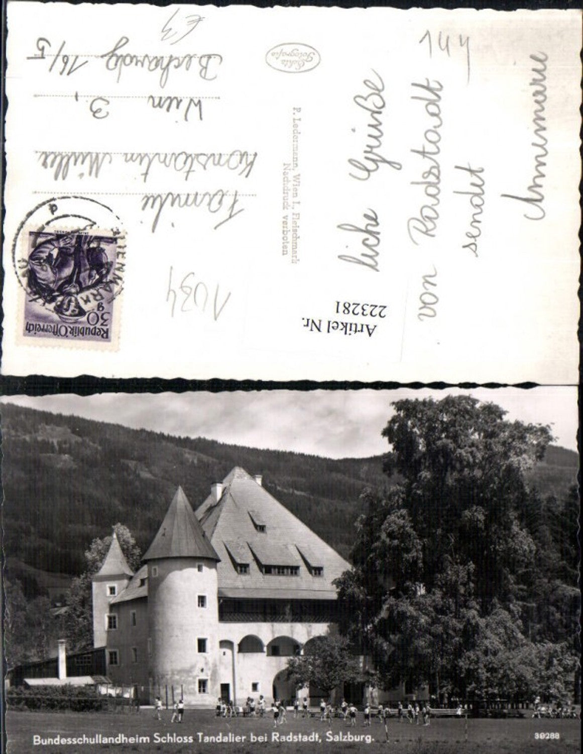 Alte Ansichtskarte – Old Postcard
