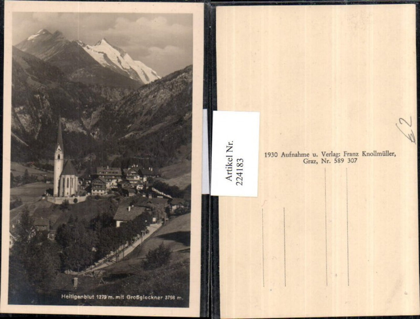 224183,Heiligenblut Totale m. Großglockner