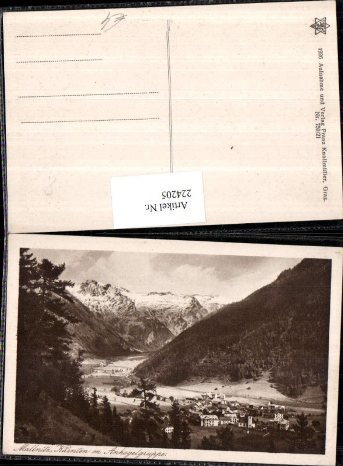 224205,Mallnitz Totale m. Ankogelgruppe