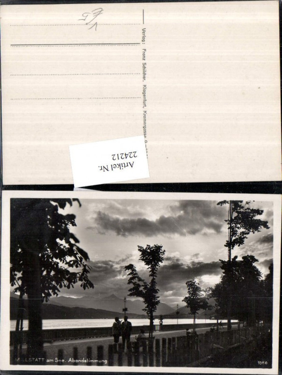 224212,Millstatt a. See Abendstimmung Promenade pub Franz Schilcher 1086