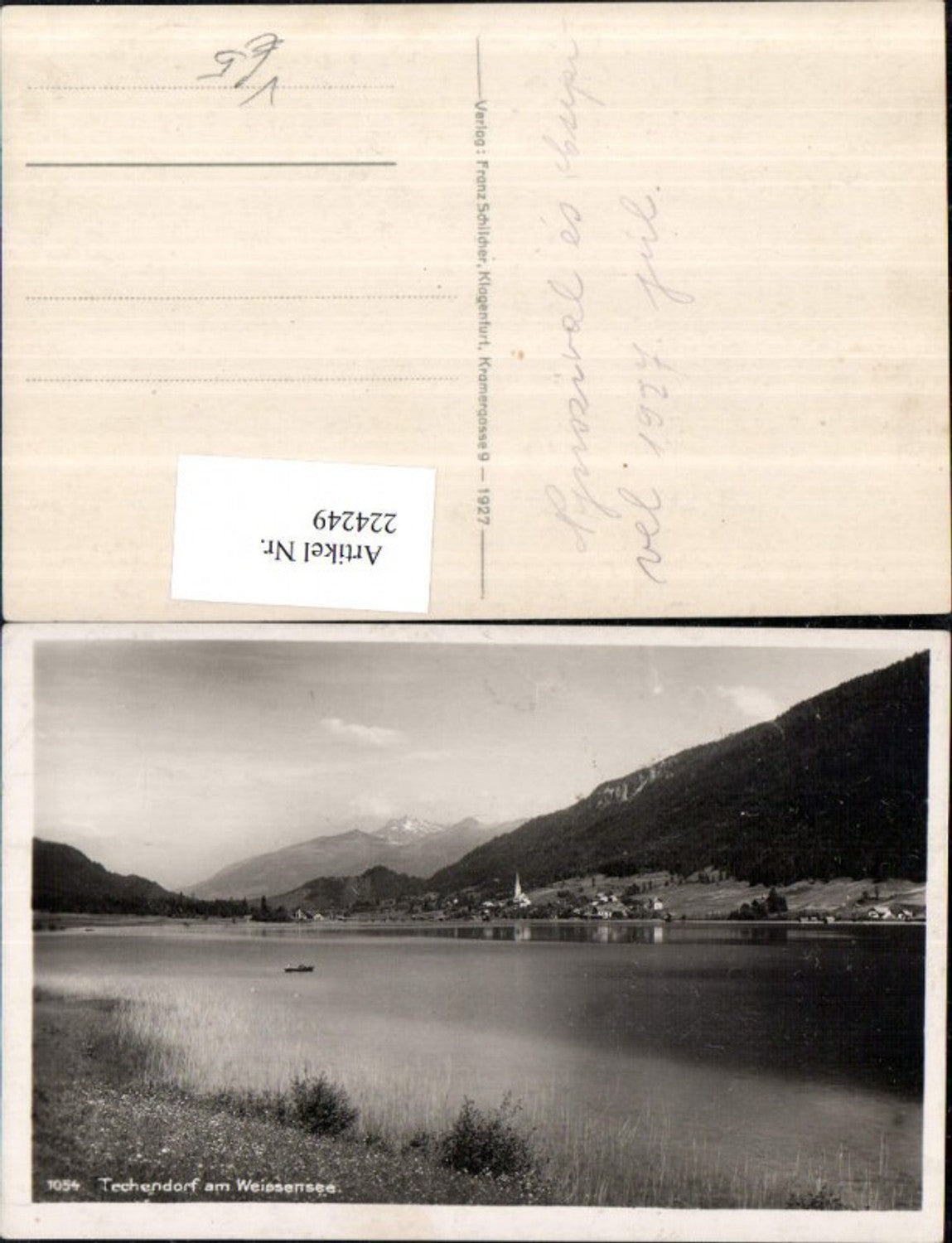224249,Techendorf am Weißensee Partie pub Franz Schilcher 1054