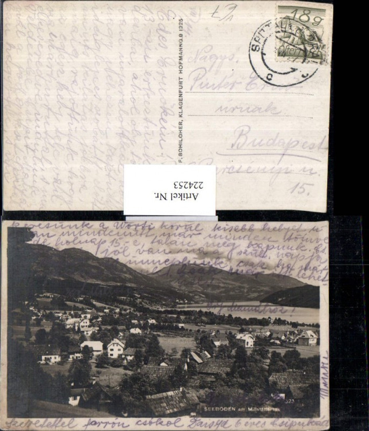 224253,Seeboden am Millstättersee Totale pub F. Sohiloher Klagenfurt 323