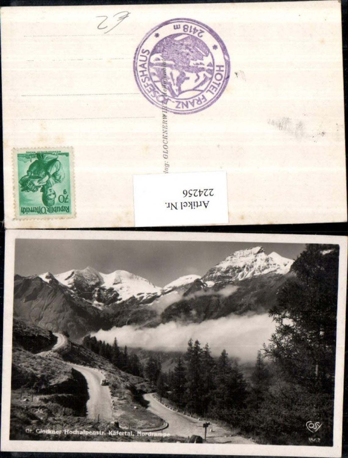 224256,Großglockner Hochalpenstraße Käfertal Nordrampe Bergkulisse