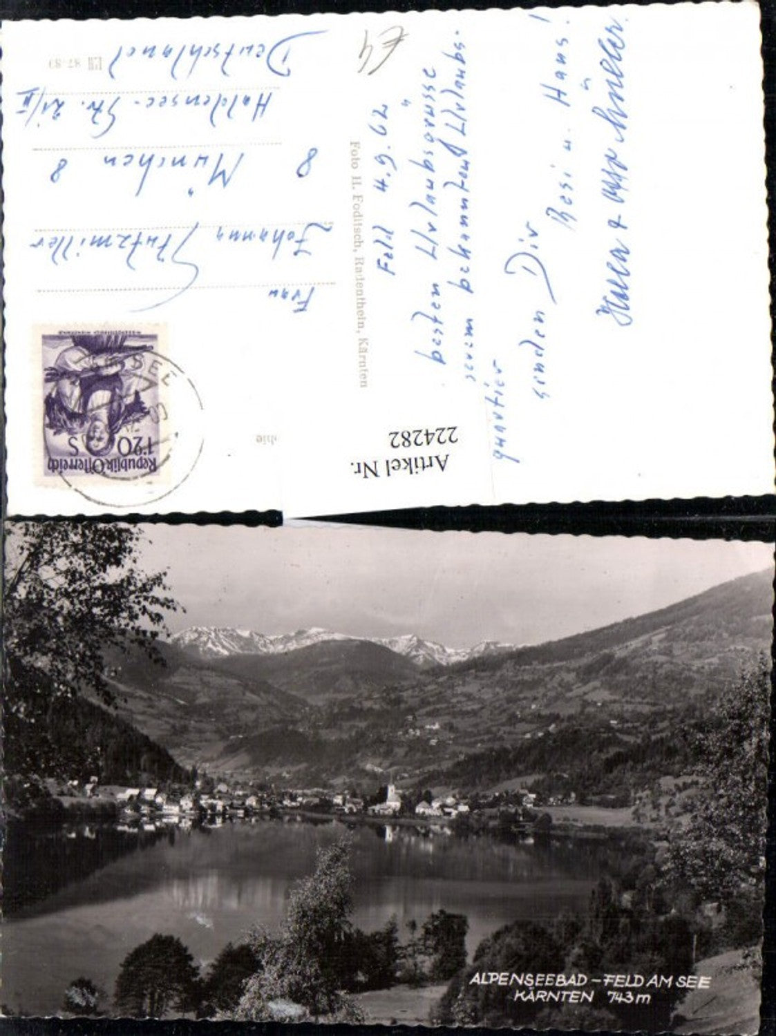 224282,Alpenseebad Feld a. See Totale Bergkulisse