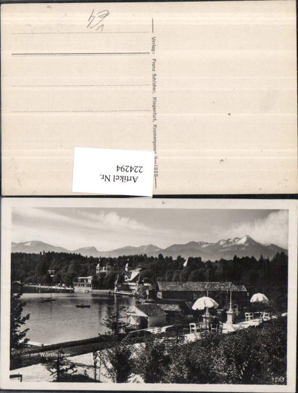 224294,Velden a. Wörthersee Schloss Kursaal pub Franz Schilcher 1253