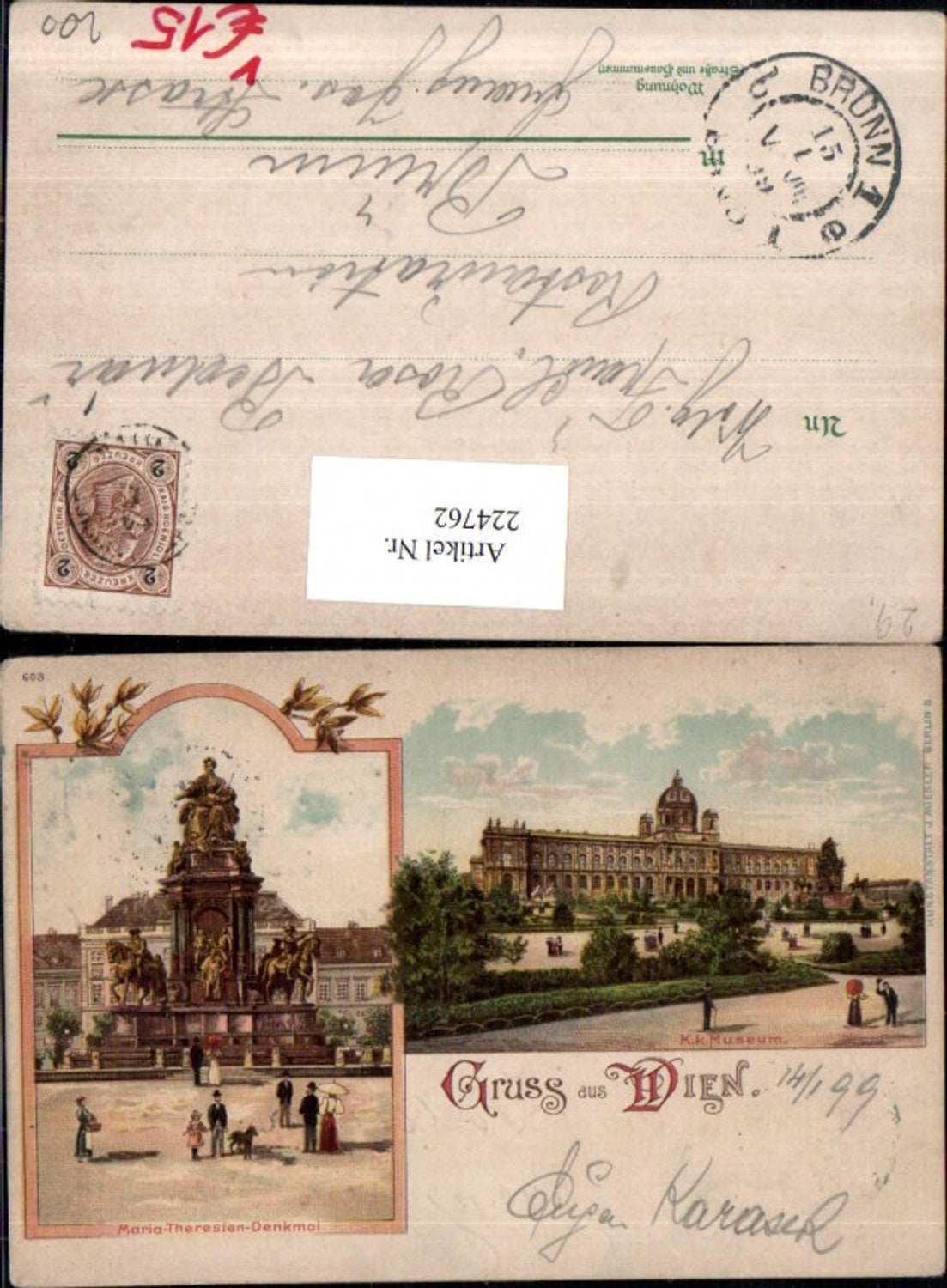 Alte Ansichtskarte – Old Postcard