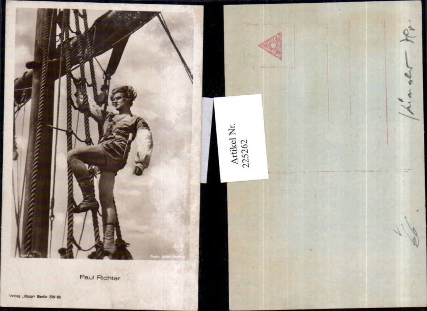 225262,Schauspieler Paul Richter am Segelschiff pub Ross Berlin