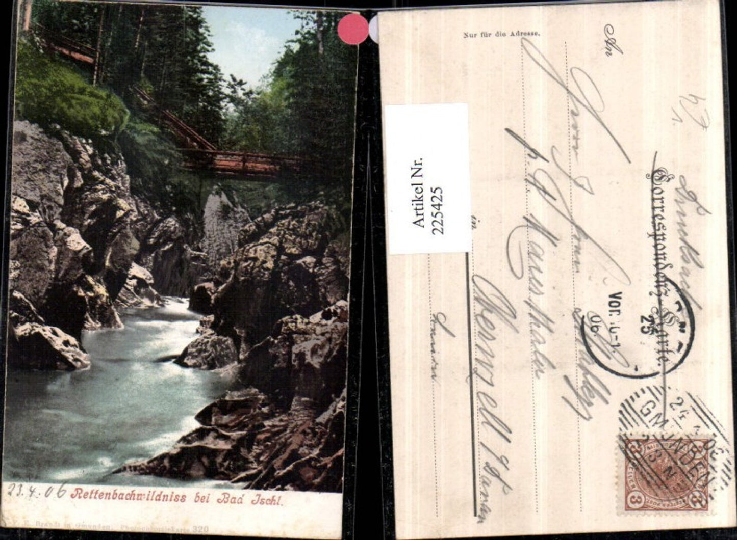 225425,Rettenbachwildniss b. Bad Ischl Partie pub F. E. Brandt 320