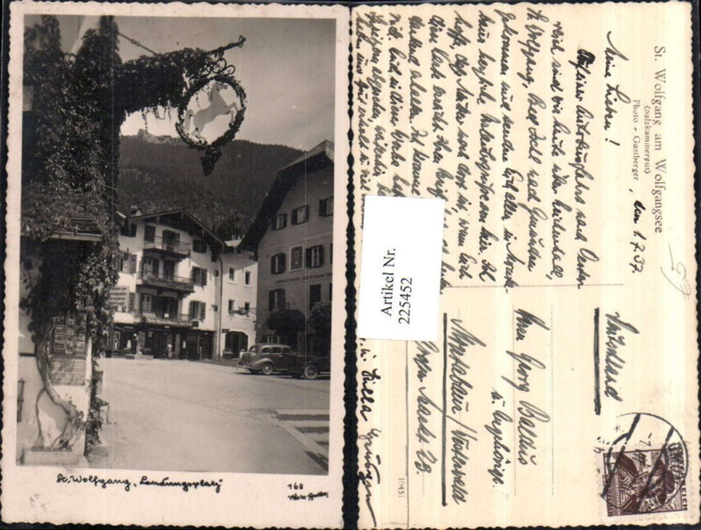 225452,St. Wolfgang Landungsplatz Weißes Rössl Automobil