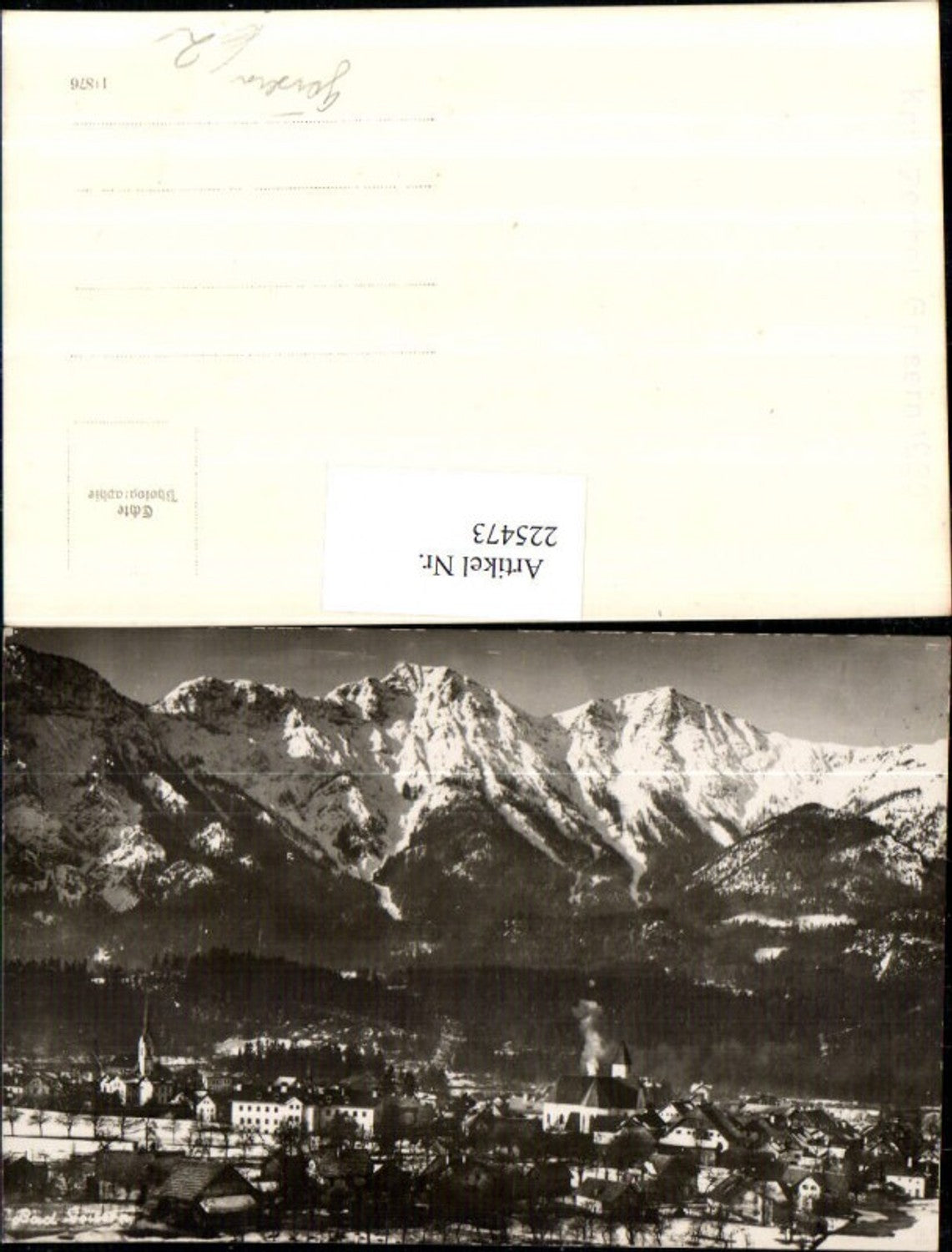 225473,Bad Goisern Totale Bergkulisse Winterbild