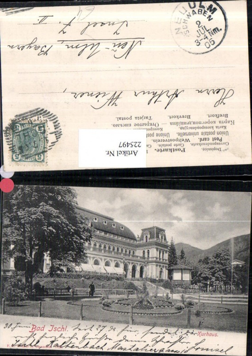 225497,Bad Ischl Kurhaus pub F. E. Brandt 1720