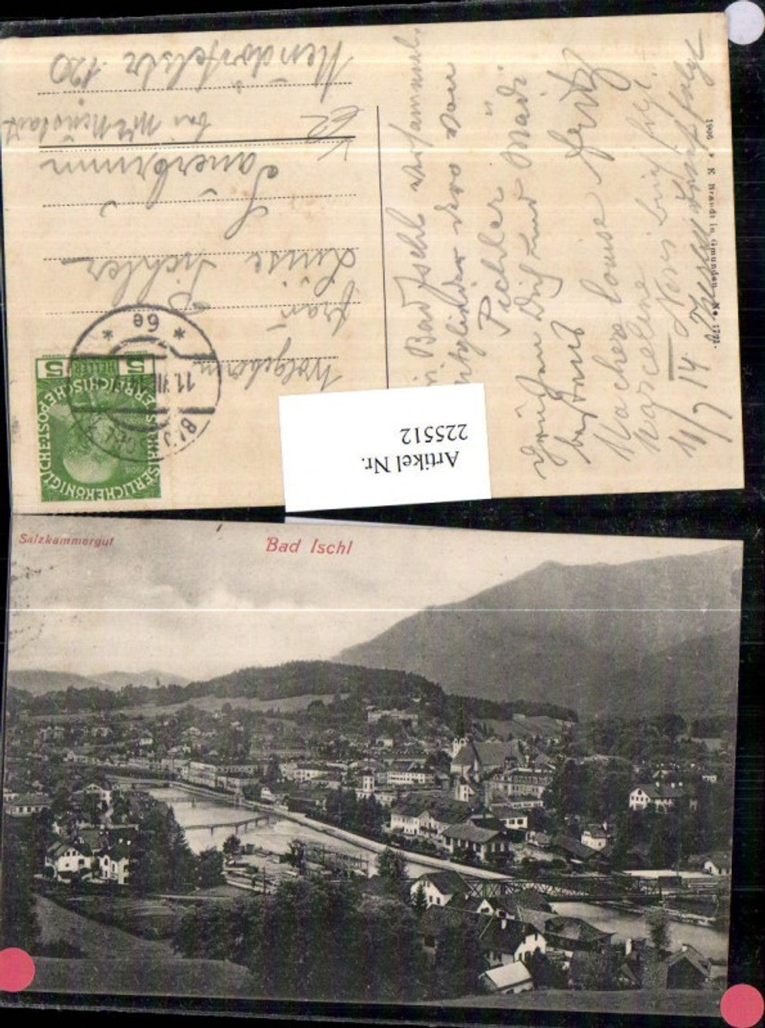 225512,Salzkammergut Bad Ischl Totale pub F. E. Brandt 1721