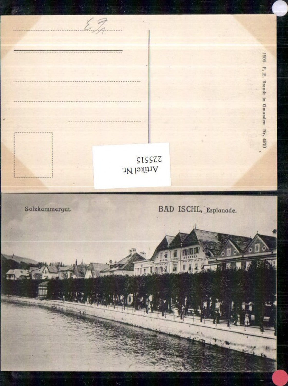 225515,Salzkammergut Bad Ischl Esplanade pub F. E. Brandt 4970