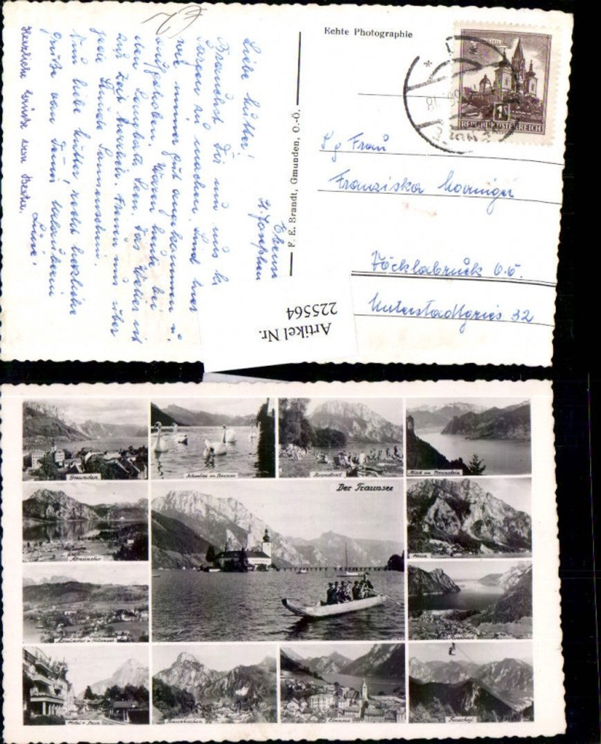 225564,Traunsee Schos Orth Strandbad Gmunden Altmünster Traunkirchen Ebensee Hoisn Feuerkogel pub F. E. Brandt