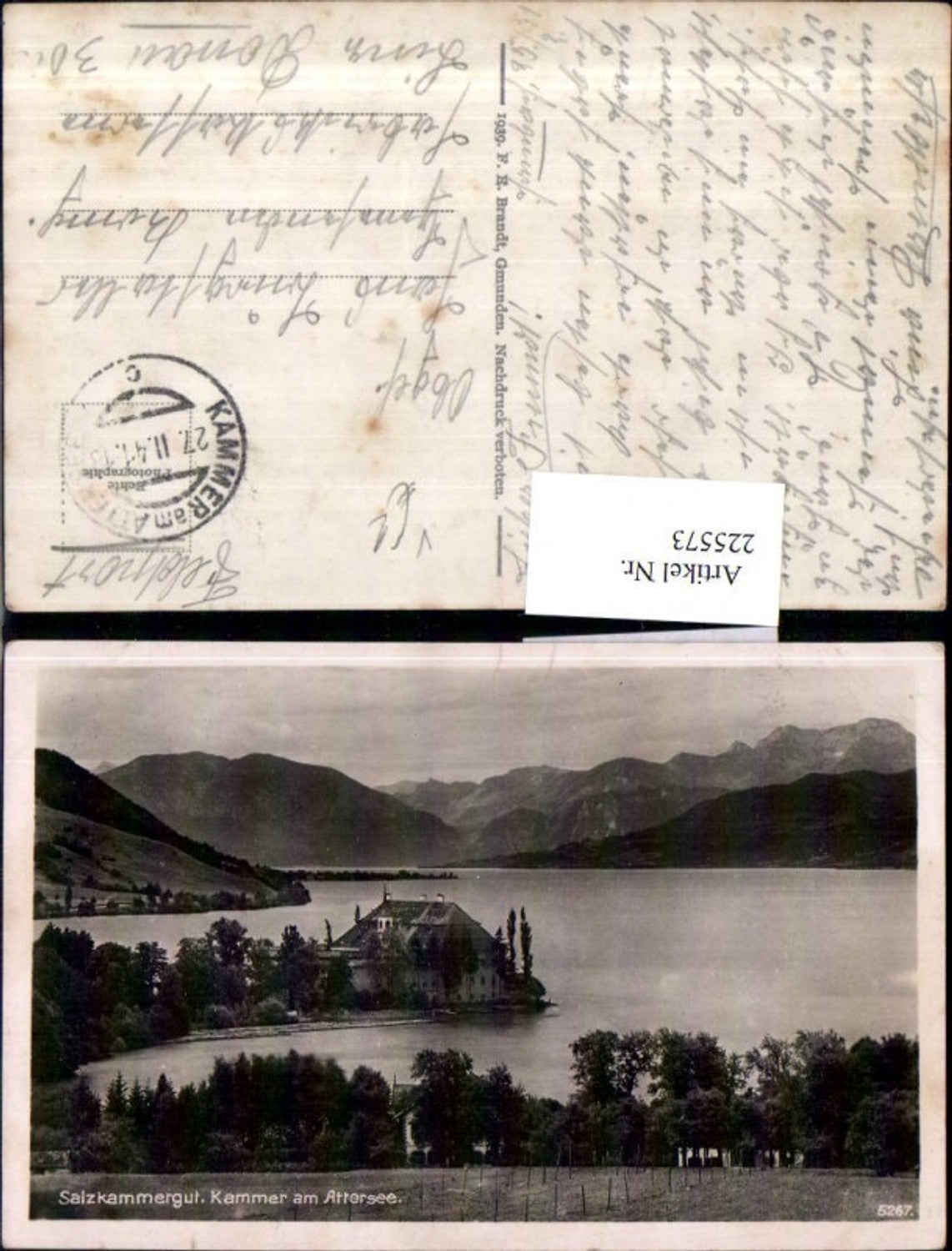 225573,Salzkammergut Kammer a. Attersee pub F. E. Brandt 5267