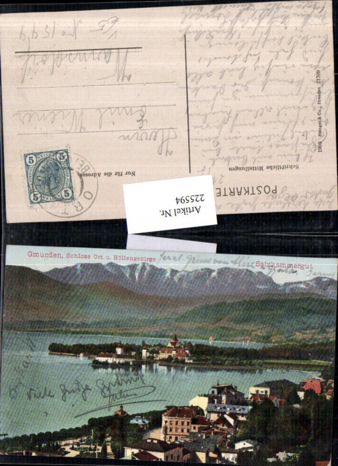 225594,Gmunden Schloss Orth u. Höllengebirge pub Stengel & Co 21709