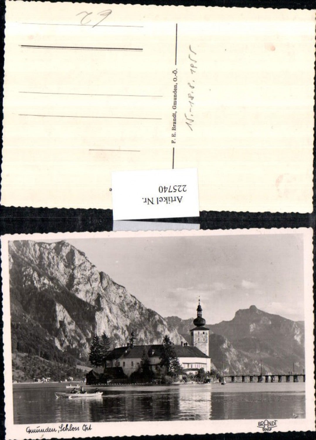 225740,Gmunden Schloss Orth pub F. E. Brandt 9767