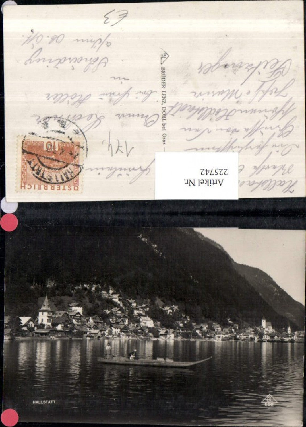 225742,Hallstatt Totale Ruderboot