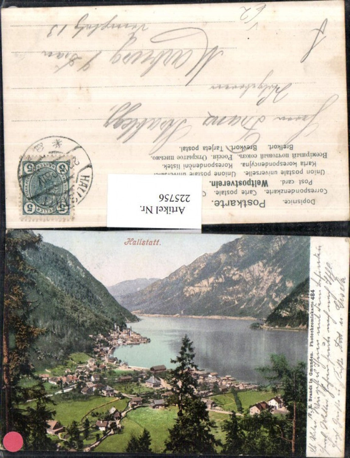 225756,Hallstatt Totale pub F. E. Brandt 484
