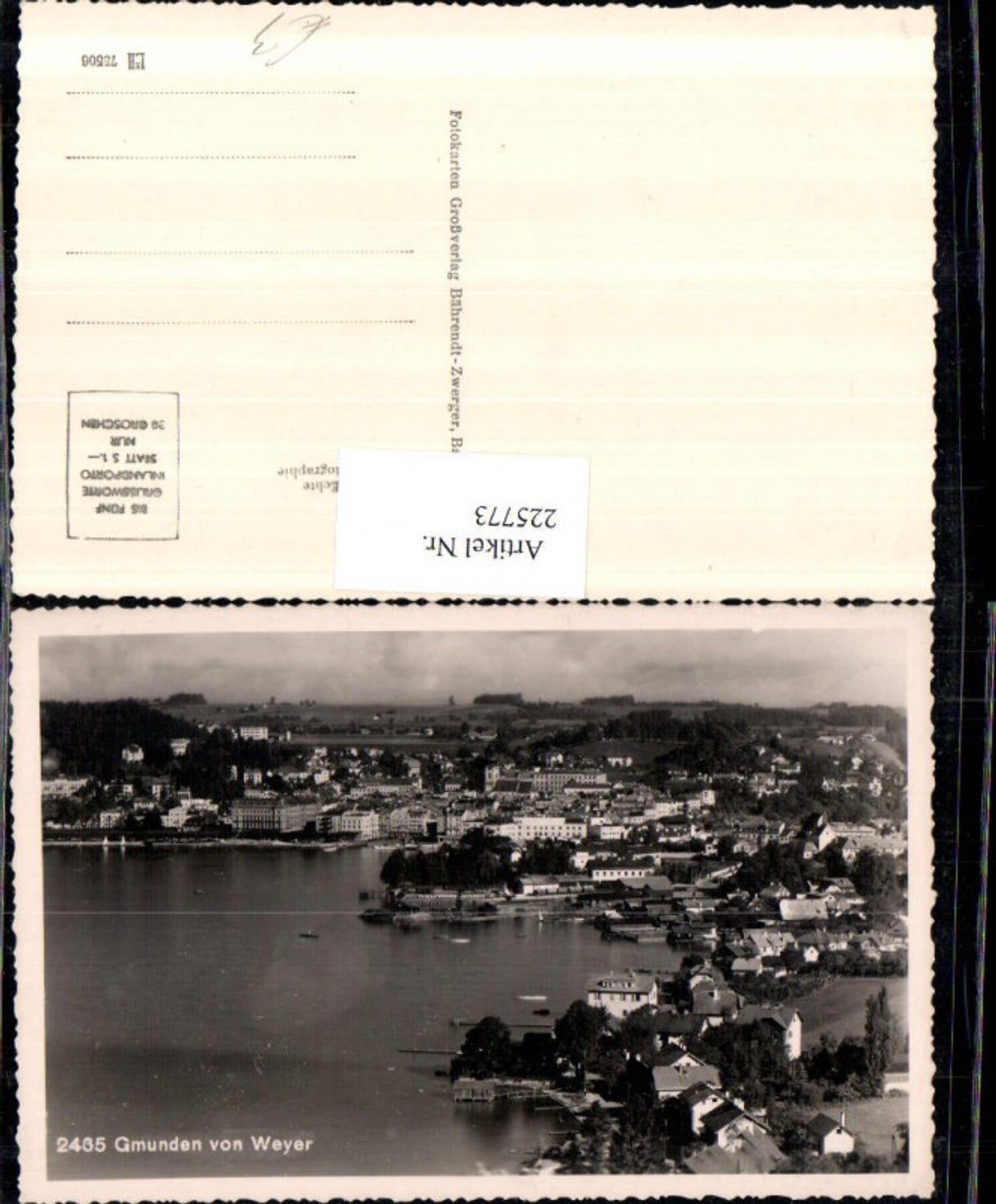 225773,Gmunden Totale von Weyer