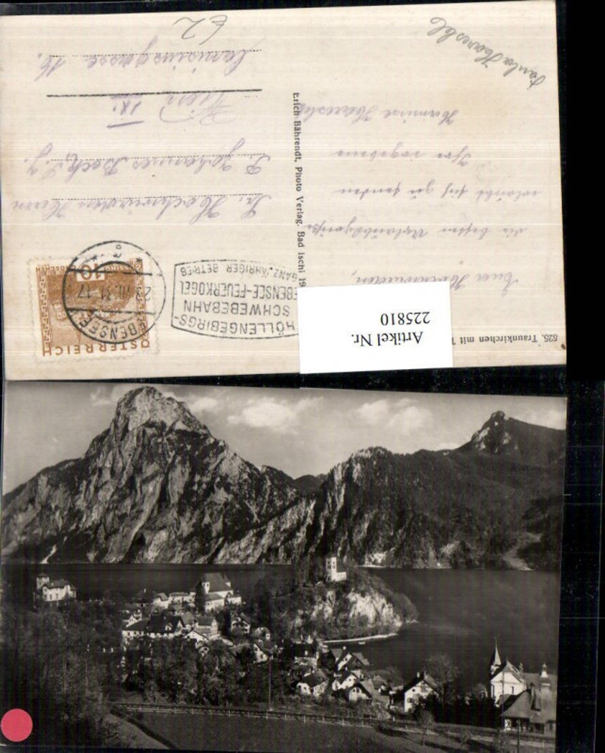 225810,Traunkirchen Totale m. Traunstein