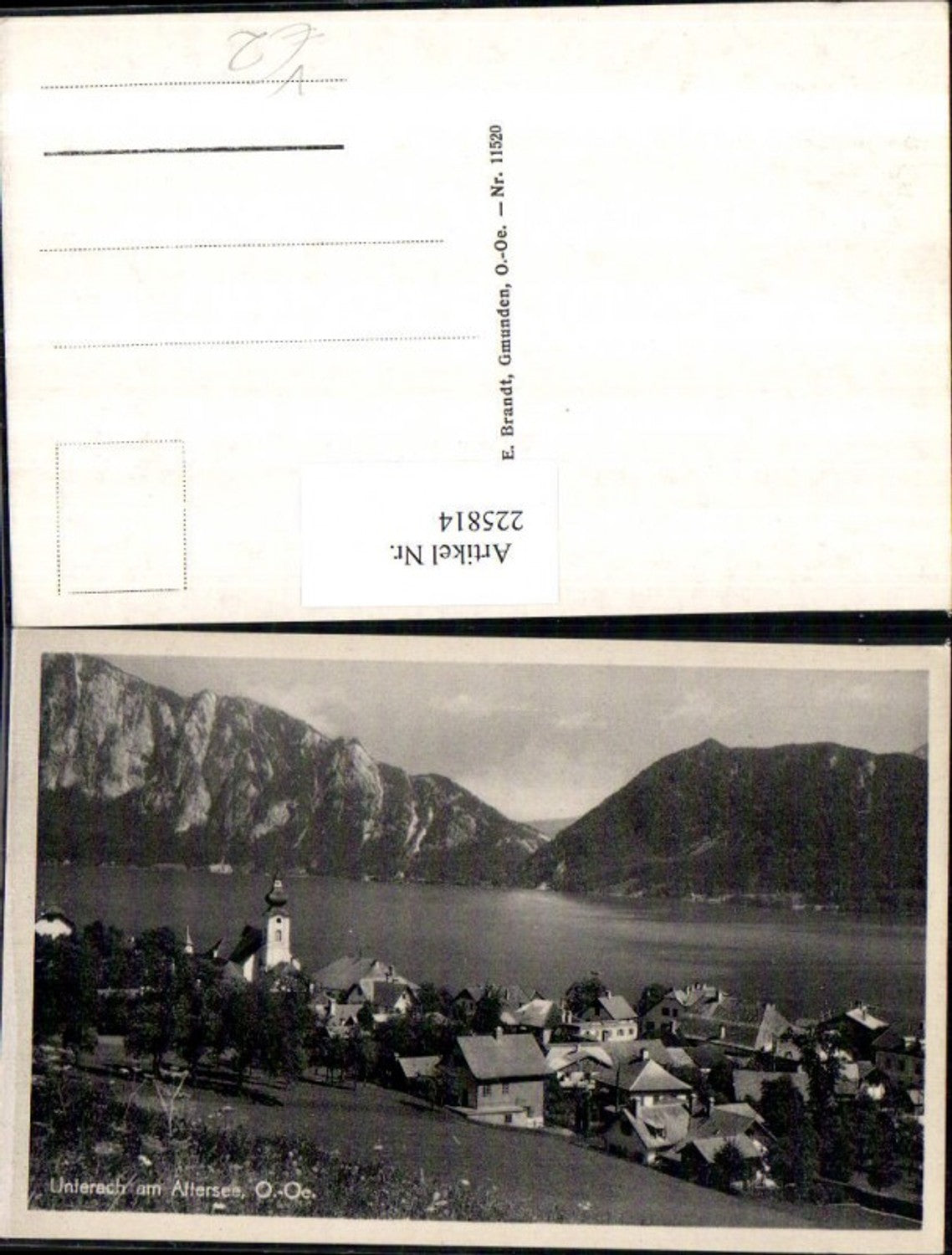 225814,Unterach a. Attersee Totale pub F. E. Brandt 11520